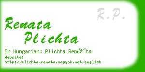 renata plichta business card